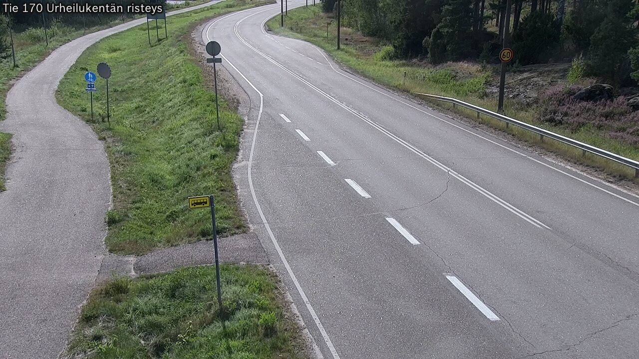 Kelikamerat Kuva Tie 170 Virolahti Urheilukentän risteys, Virolahti, Kymenlaakso