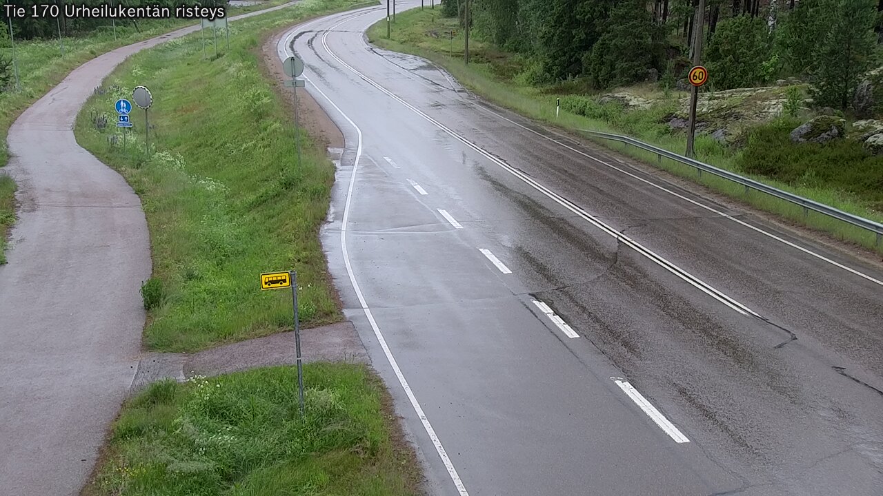 Kelikamerat Kuva Tie 170 Virolahti Urheilukentän risteys, Virolahti, Kymenlaakso