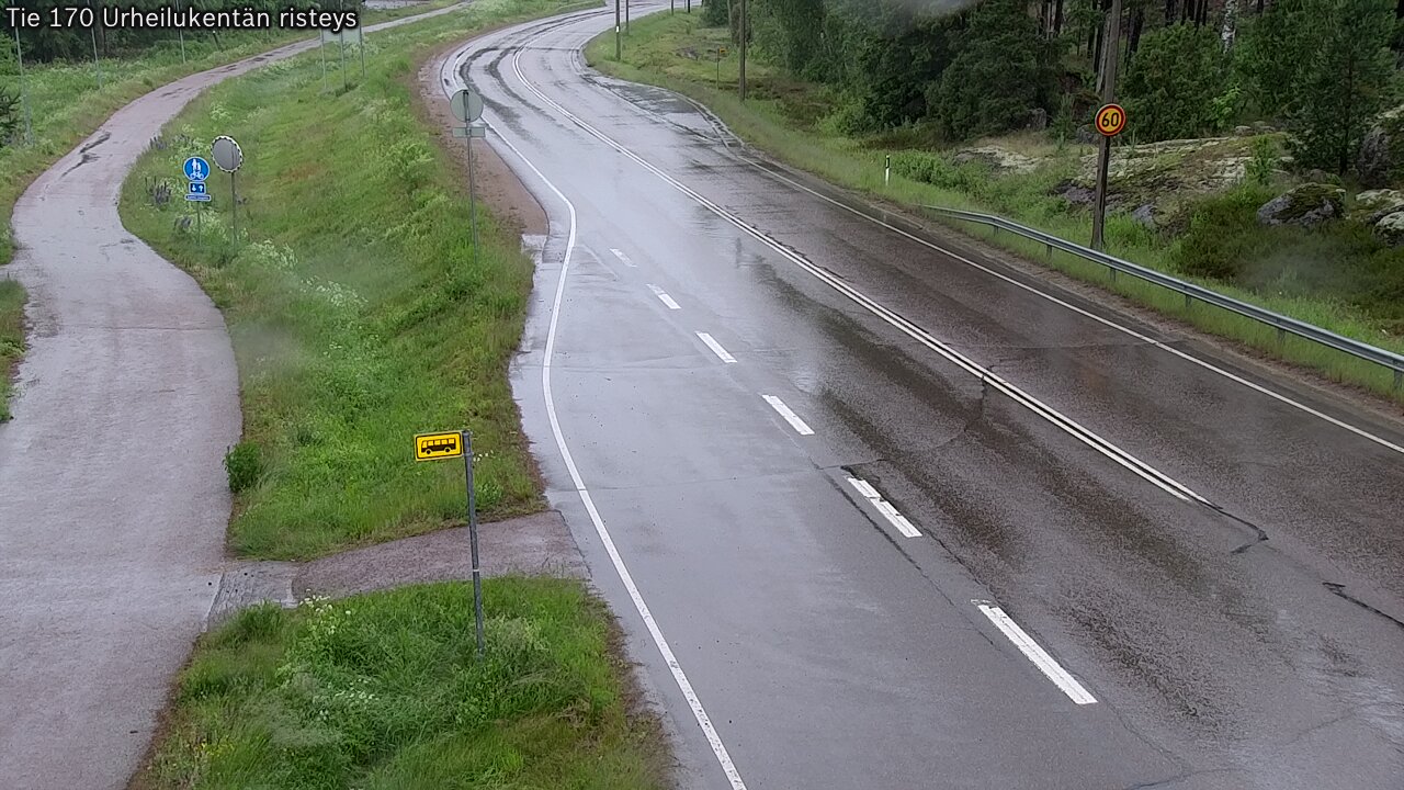 Kelikamerat Kuva Tie 170 Virolahti Urheilukentän risteys, Virolahti, Kymenlaakso