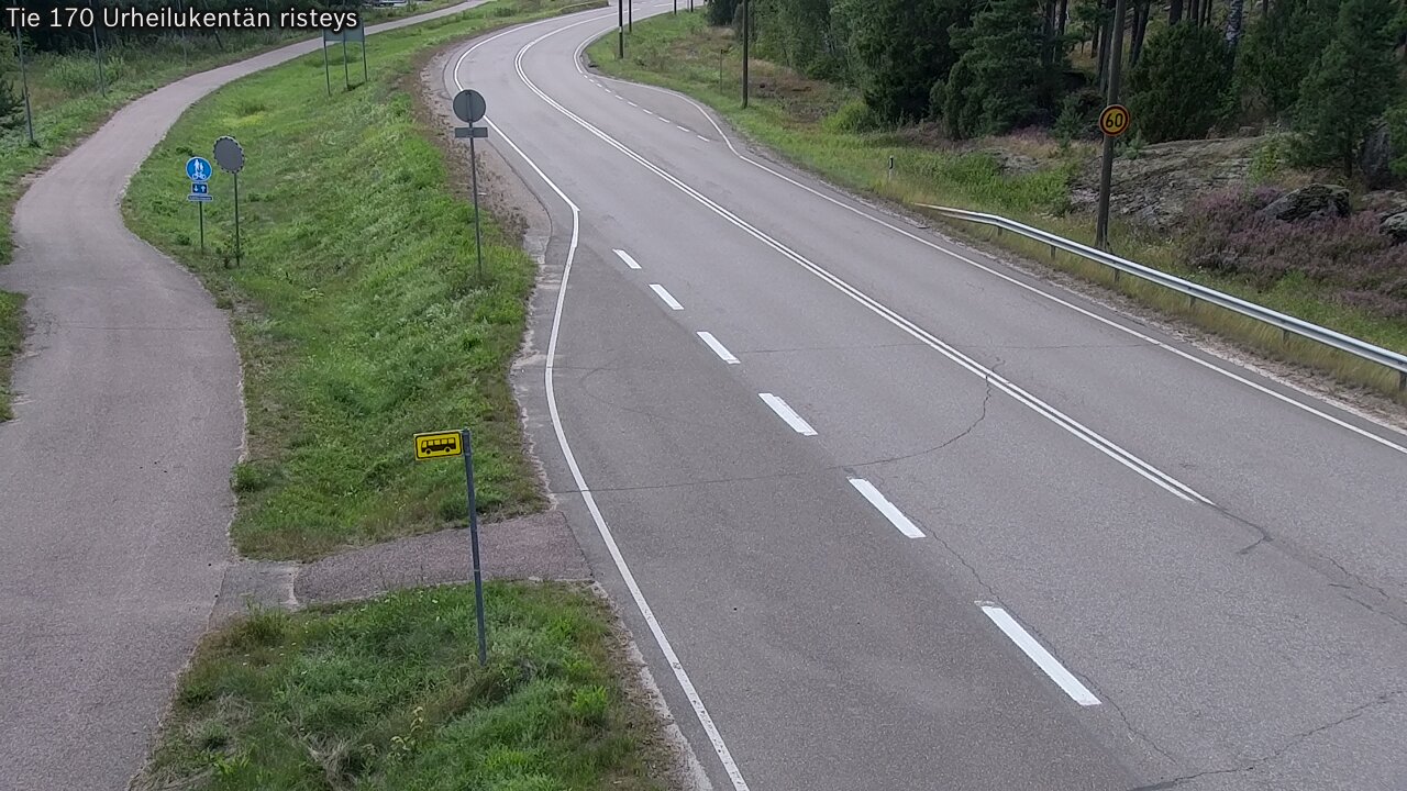 Kelikamerat Kuva Tie 170 Virolahti Urheilukentän risteys, Virolahti, Kymenlaakso