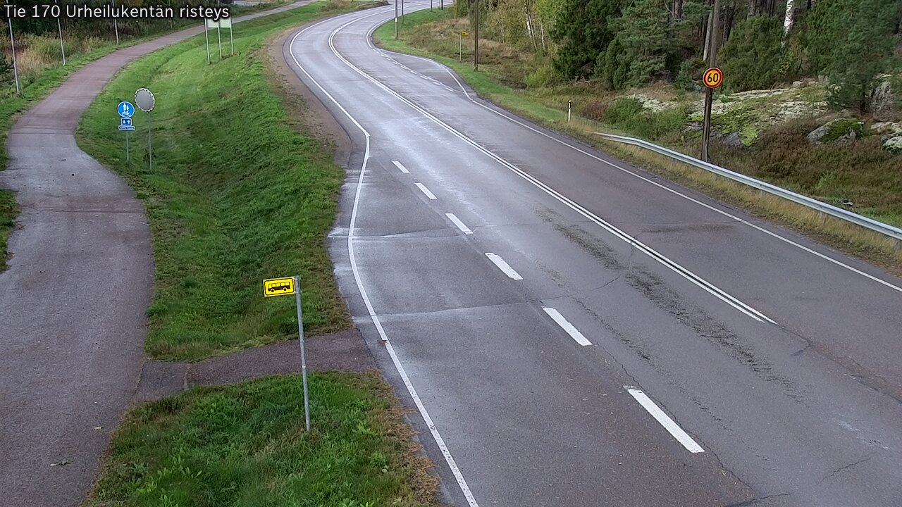 Kelikamerat Kuva Tie 170 Virolahti Urheilukentän risteys, Virolahti, Kymenlaakso