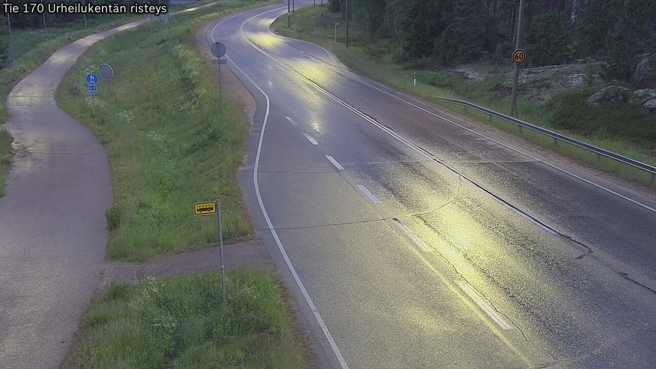 Kelikamerat Kuva Tie 170 Virolahti Urheilukentän risteys, Virolahti, Kymenlaakso