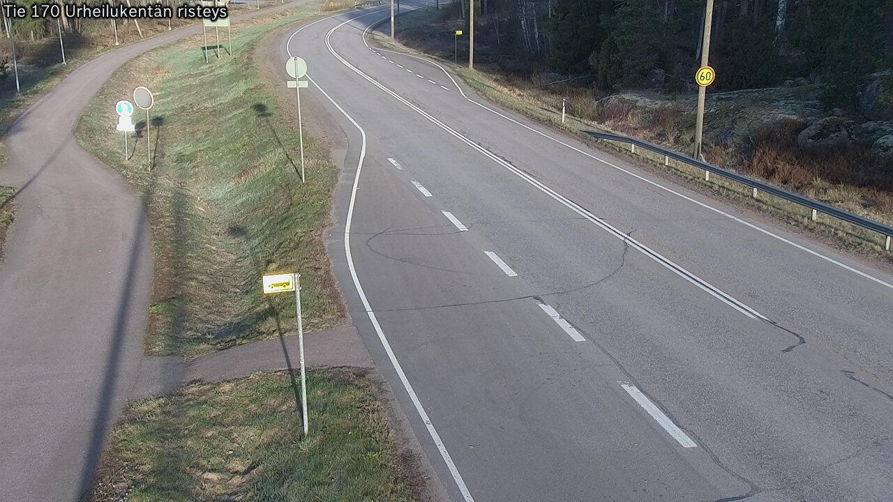 Weather Camera Image Road 170 Virolahti Sports field crossing, Virolahti, Kymenlaakso