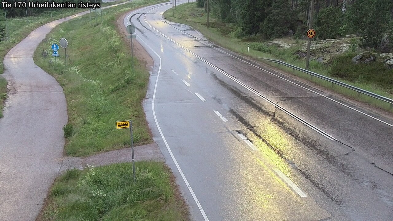 Kelikamerat Kuva Tie 170 Virolahti Urheilukentän risteys, Virolahti, Kymenlaakso