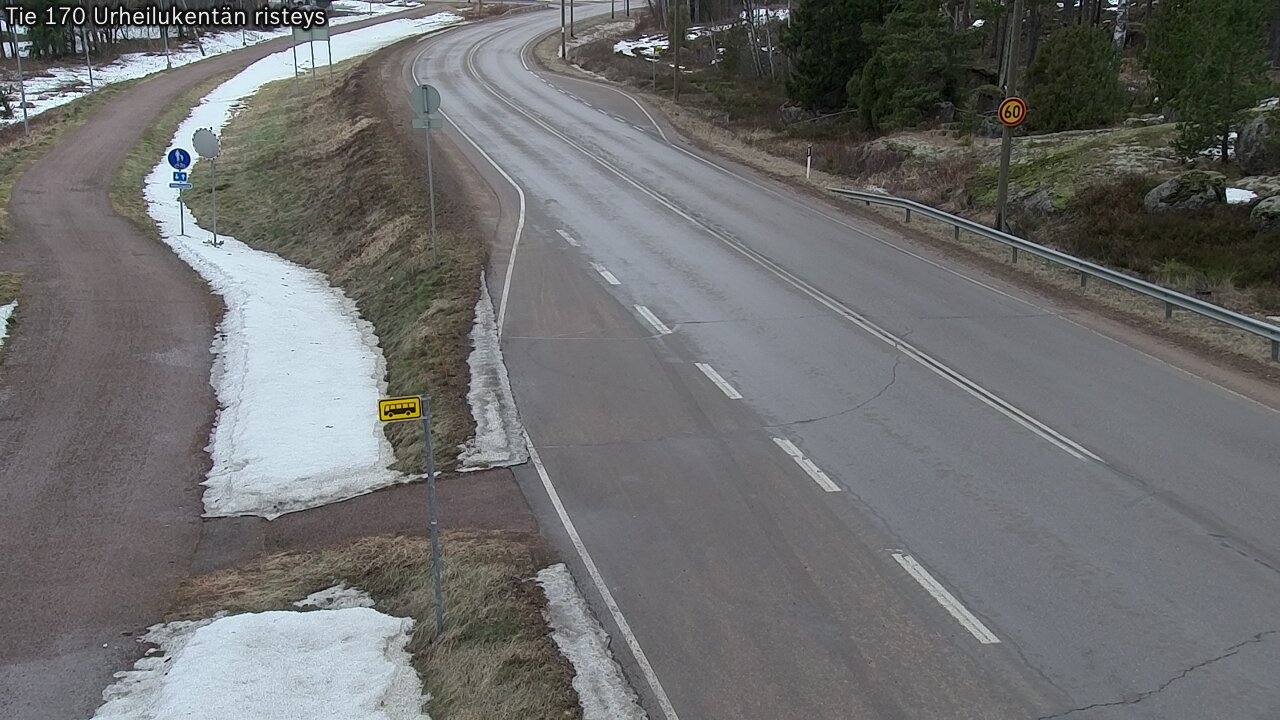 Kelikamerat Kuva Tie 170 Virolahti Urheilukentän risteys, Virolahti, Kymenlaakso