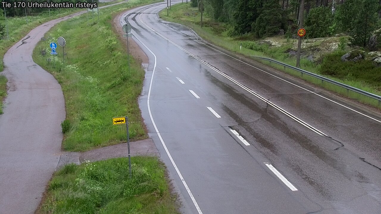 Kelikamerat Kuva Tie 170 Virolahti Urheilukentän risteys, Virolahti, Kymenlaakso