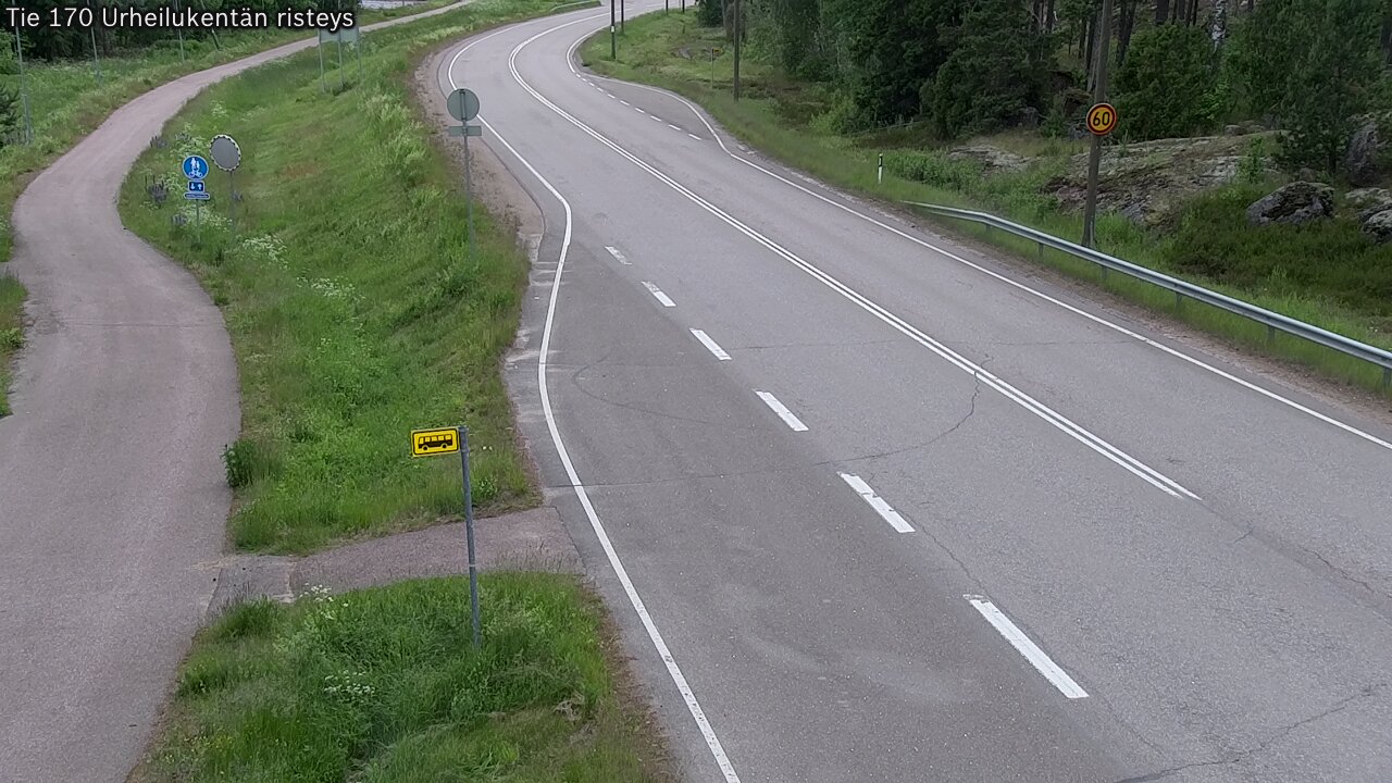 Kelikamerat Kuva Tie 170 Virolahti Urheilukentän risteys, Virolahti, Kymenlaakso