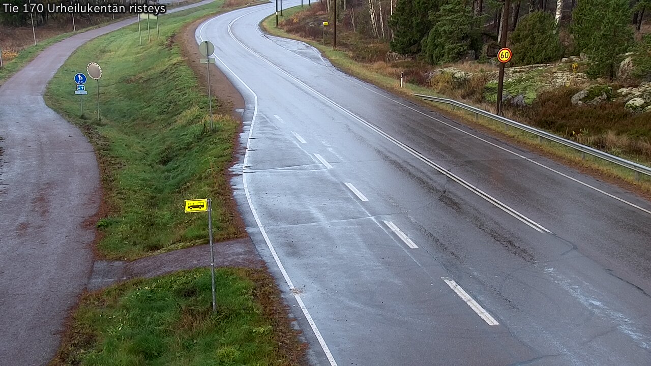Kelikamerat Kuva Tie 170 Virolahti Urheilukentän risteys, Virolahti, Kymenlaakso
