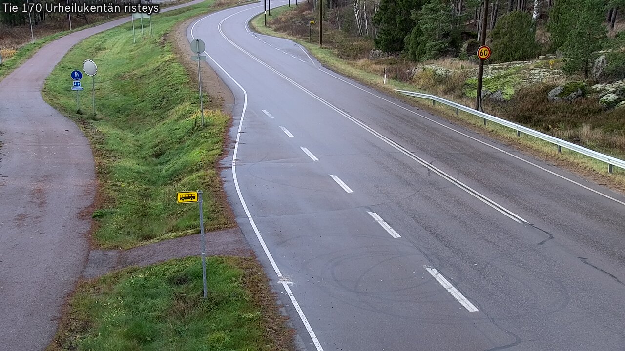Kelikamerat Kuva Tie 170 Virolahti Urheilukentän risteys, Virolahti, Kymenlaakso
