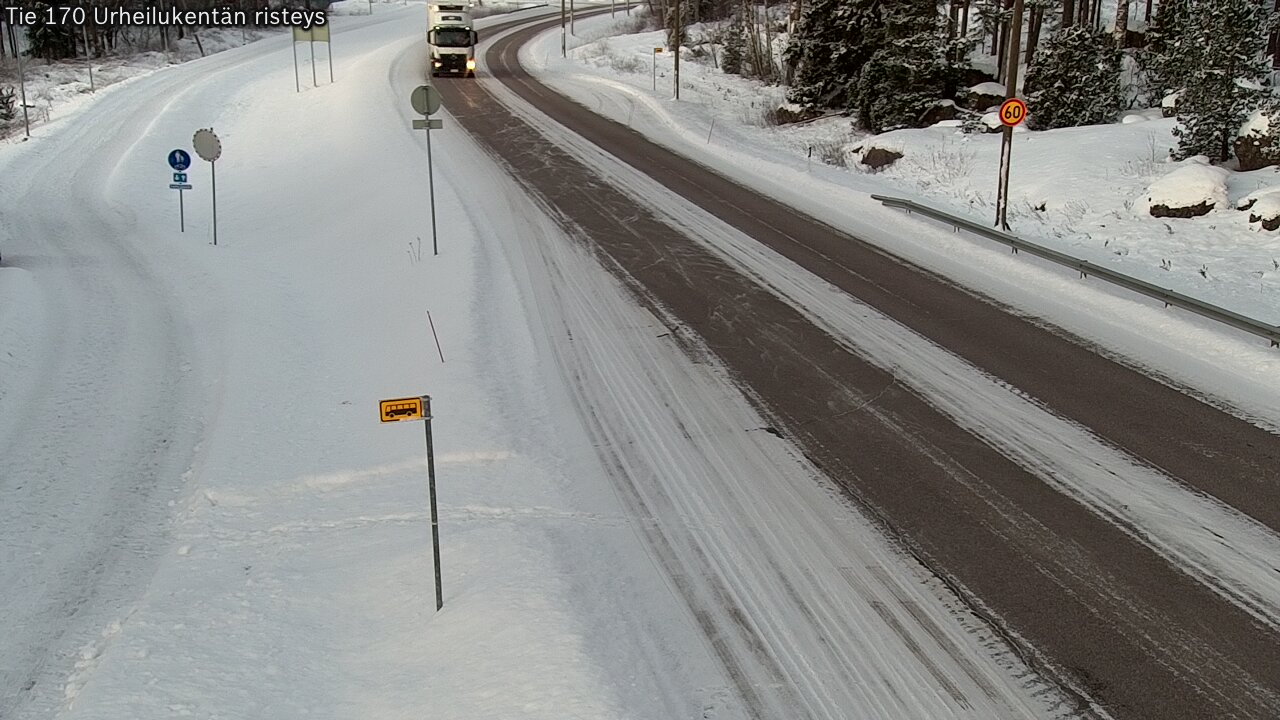 Kelikamerat Kuva Tie 170 Virolahti Urheilukentän risteys, Virolahti, Kymenlaakso