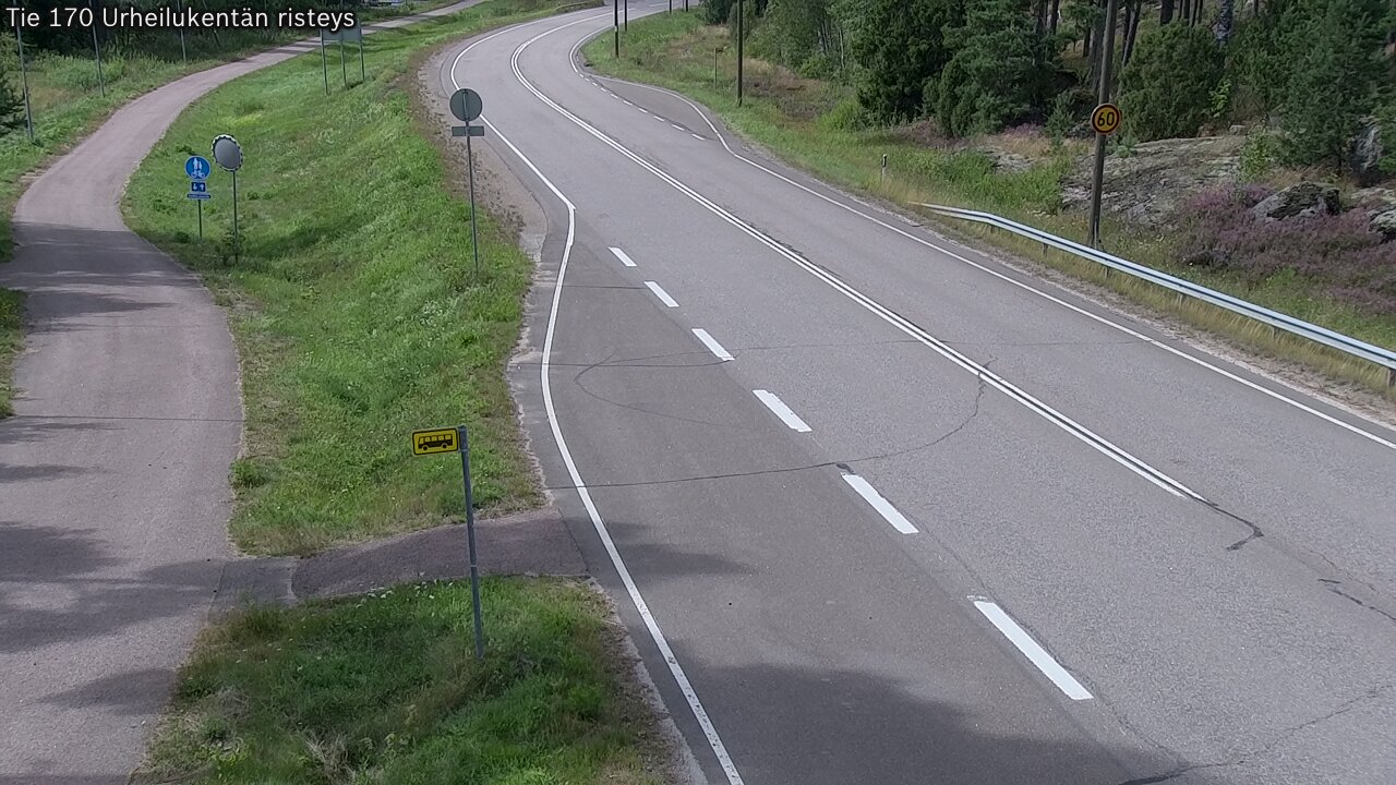 Kelikamerat Kuva Tie 170 Virolahti Urheilukentän risteys, Virolahti, Kymenlaakso
