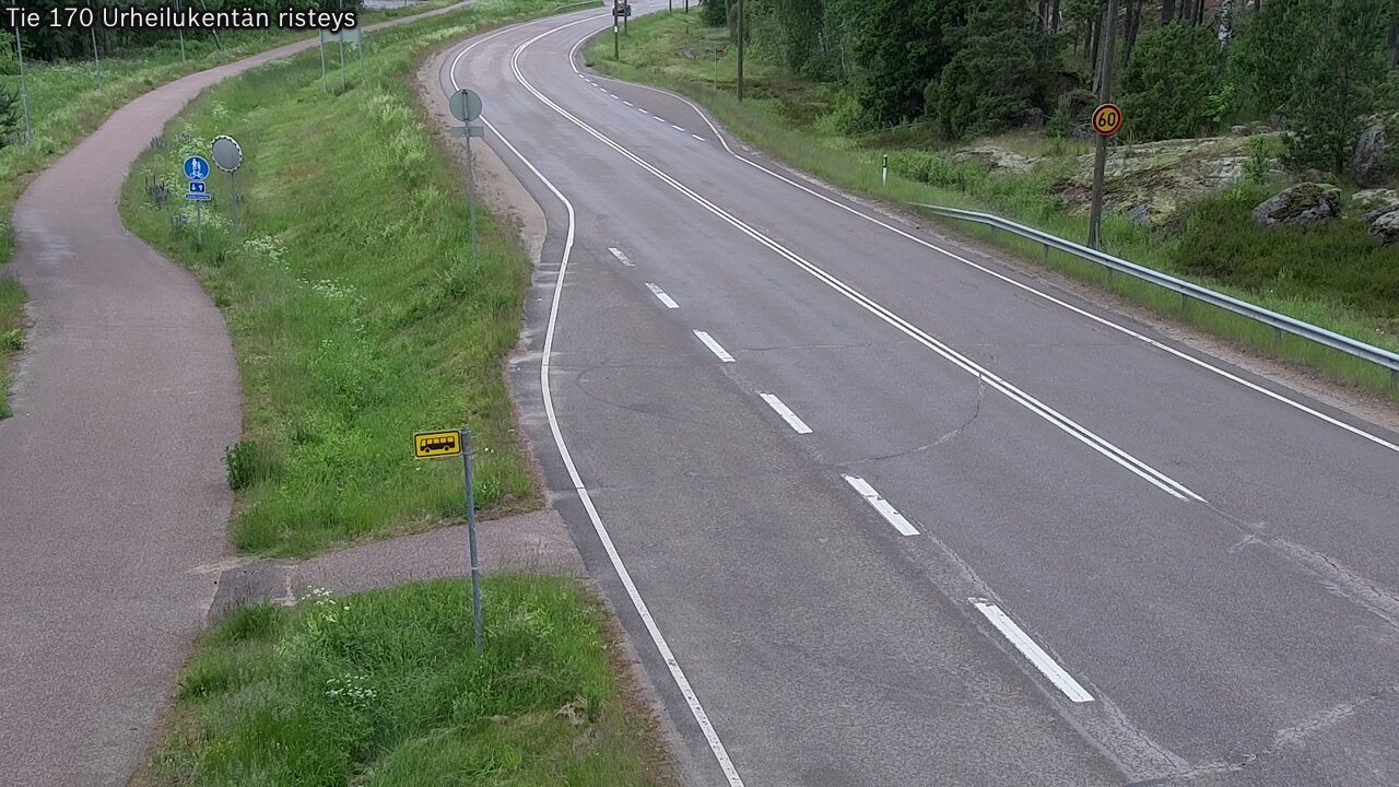 Kelikamerat Kuva Tie 170 Virolahti Urheilukentän risteys, Virolahti, Kymenlaakso