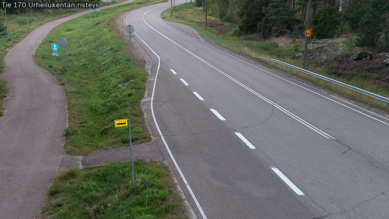Kelikamerat Kuva Tie 170 Virolahti Urheilukentän risteys, Virolahti, Kymenlaakso