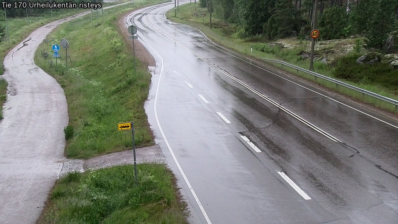 Kelikamerat Kuva Tie 170 Virolahti Urheilukentän risteys, Virolahti, Kymenlaakso