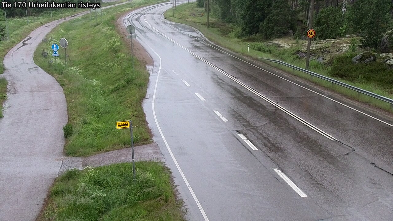 Kelikamerat Kuva Tie 170 Virolahti Urheilukentän risteys, Virolahti, Kymenlaakso