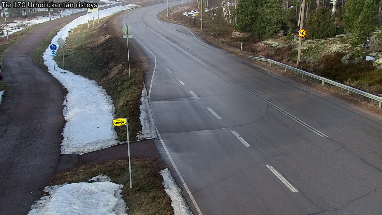 Kelikamerat Kuva Tie 170 Virolahti Urheilukentän risteys, Virolahti, Kymenlaakso