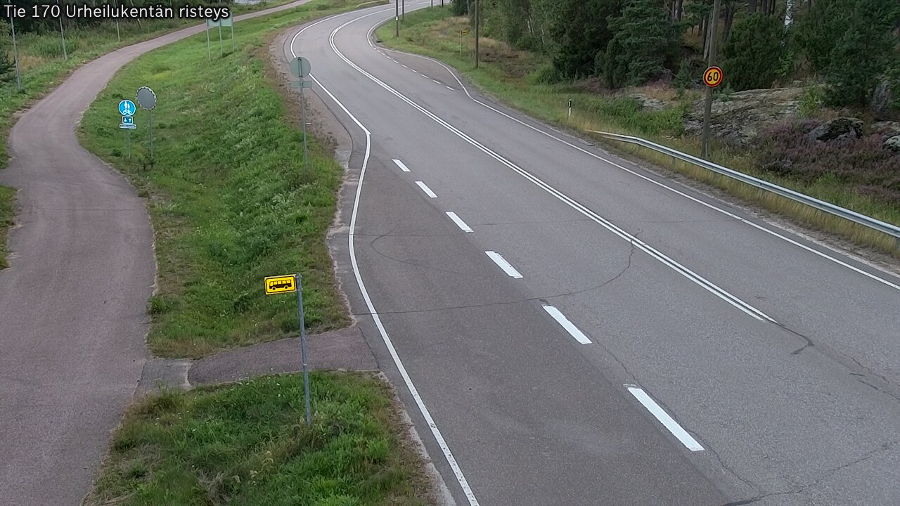 Kelikamerat Kuva Tie 170 Virolahti Urheilukentän risteys, Virolahti, Kymenlaakso