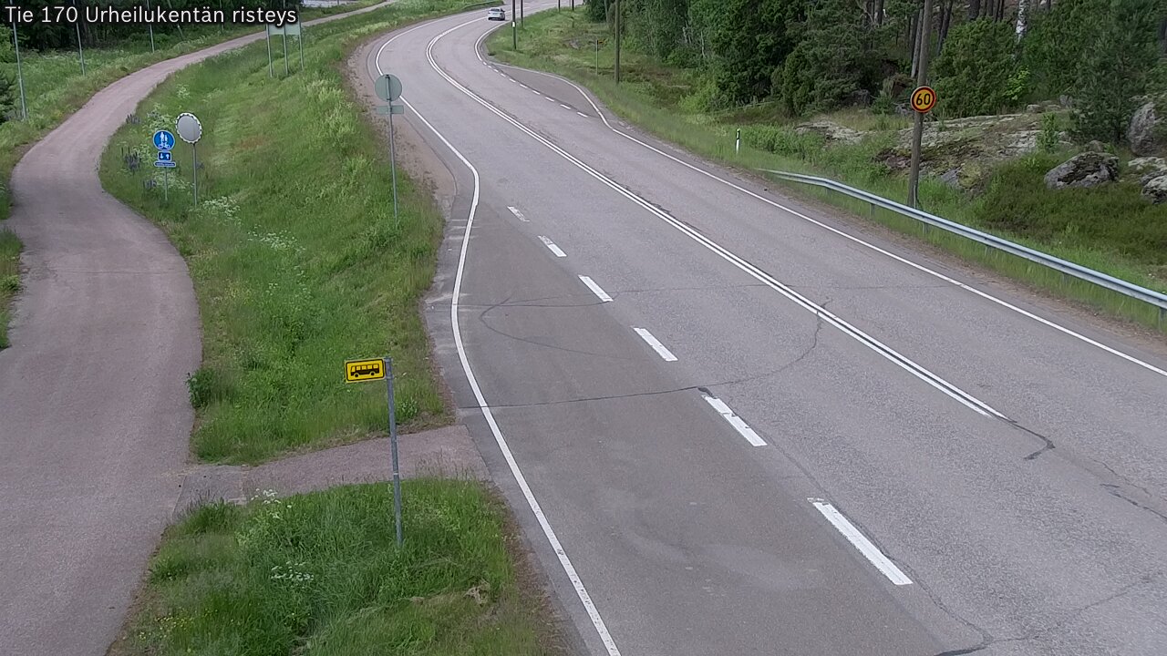 Kelikamerat Kuva Tie 170 Virolahti Urheilukentän risteys, Virolahti, Kymenlaakso