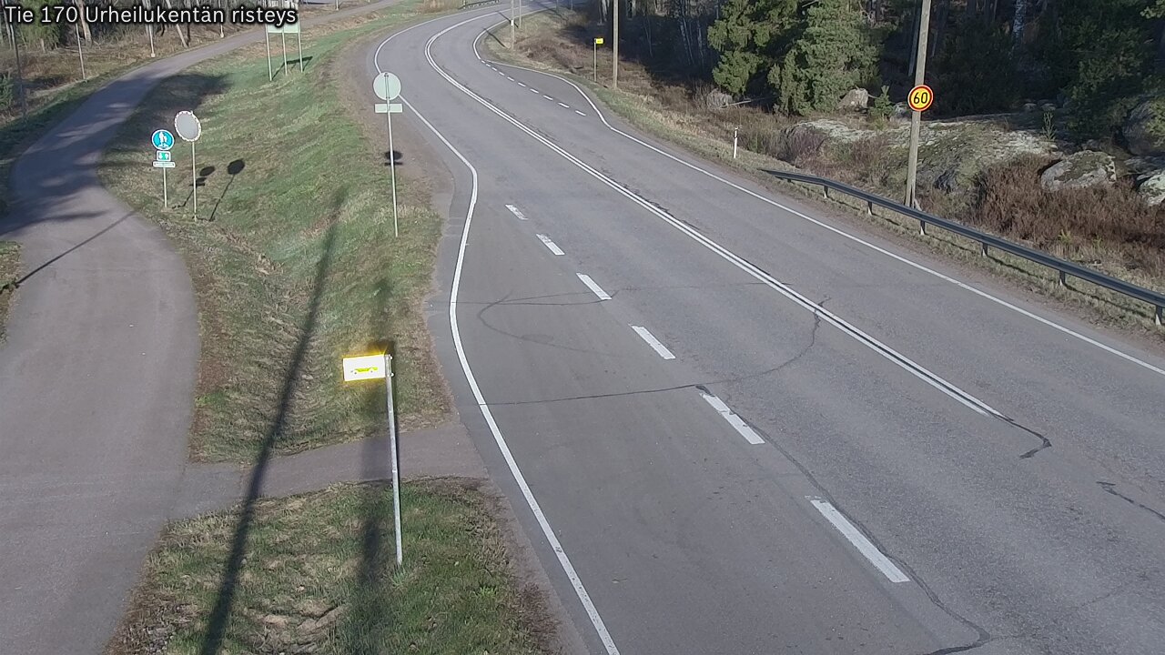 Weather Camera Image Road 170 Virolahti Sports field crossing, Virolahti, Kymenlaakso