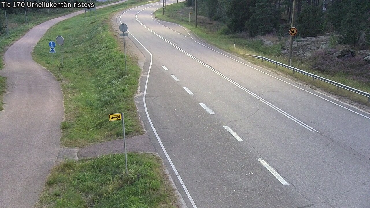 Kelikamerat Kuva Tie 170 Virolahti Urheilukentän risteys, Virolahti, Kymenlaakso