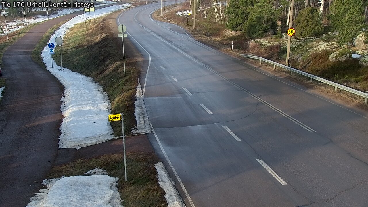 Kelikamerat Kuva Tie 170 Virolahti Urheilukentän risteys, Virolahti, Kymenlaakso