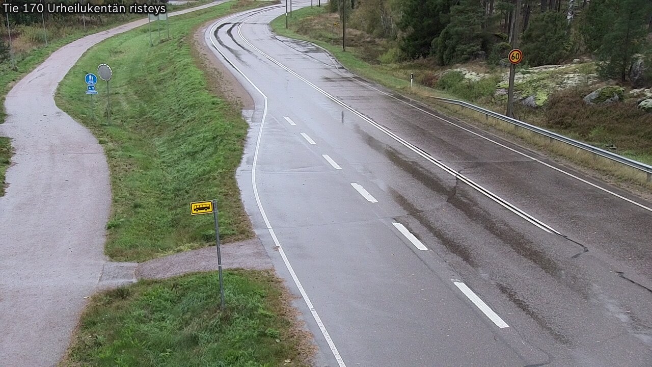 Kelikamerat Kuva Tie 170 Virolahti Urheilukentän risteys, Virolahti, Kymenlaakso