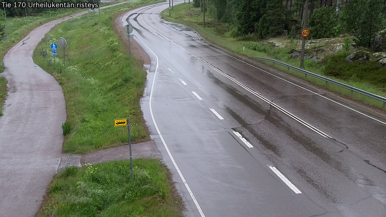 Kelikamerat Kuva Tie 170 Virolahti Urheilukentän risteys, Virolahti, Kymenlaakso