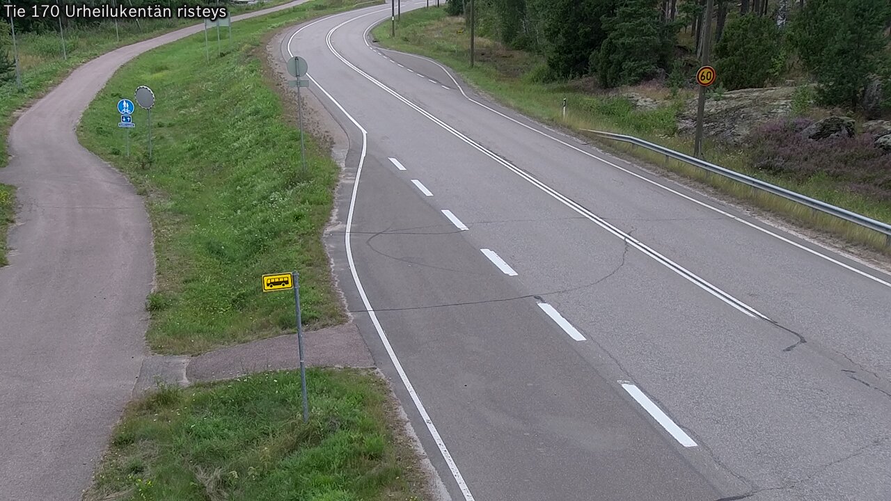 Kelikamerat Kuva Tie 170 Virolahti Urheilukentän risteys, Virolahti, Kymenlaakso