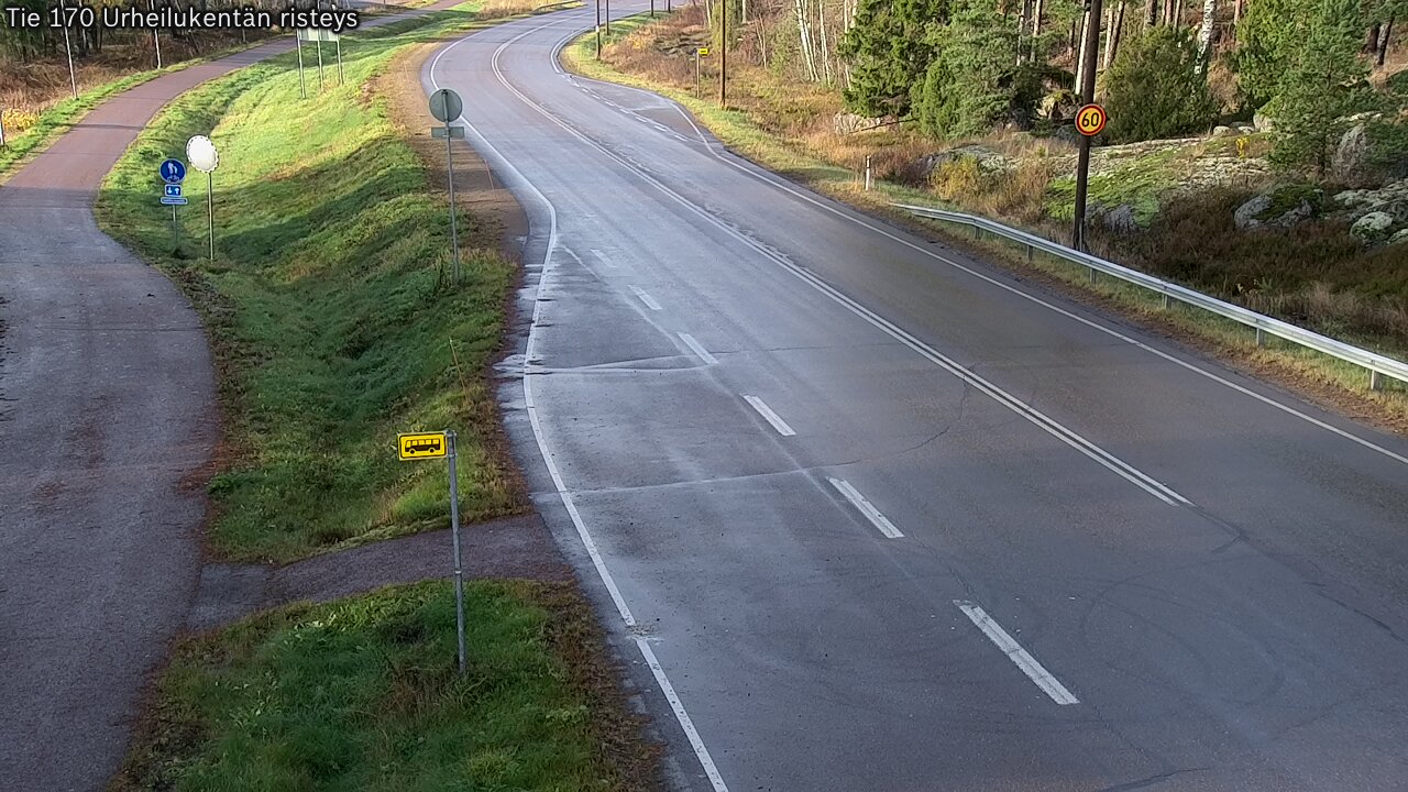 Kelikamerat Kuva Tie 170 Virolahti Urheilukentän risteys, Virolahti, Kymenlaakso