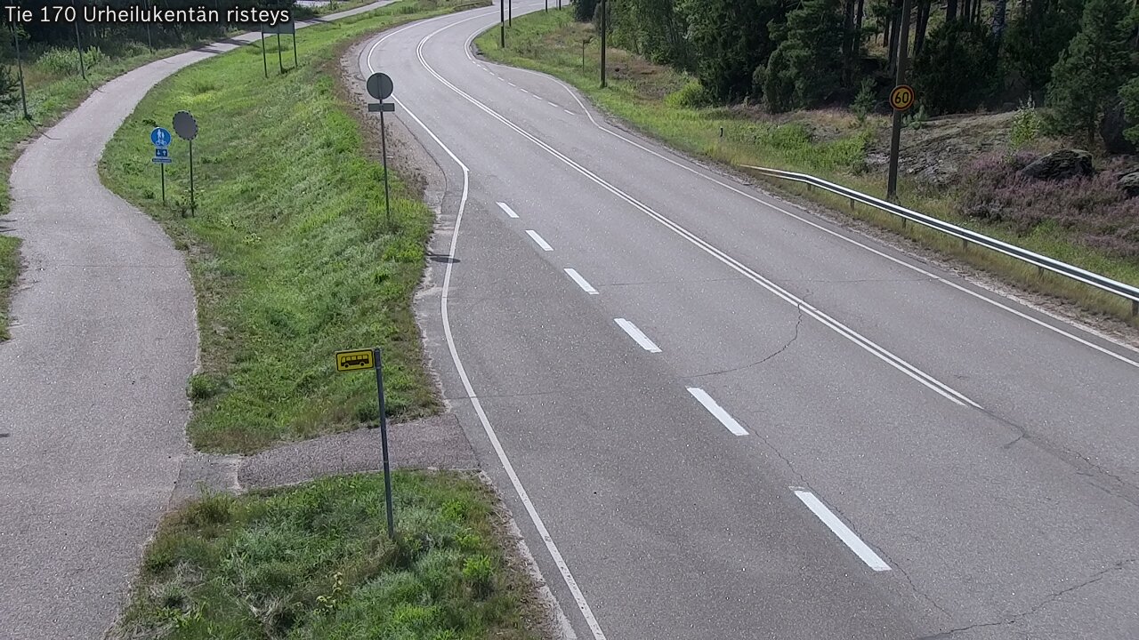 Kelikamerat Kuva Tie 170 Virolahti Urheilukentän risteys, Virolahti, Kymenlaakso