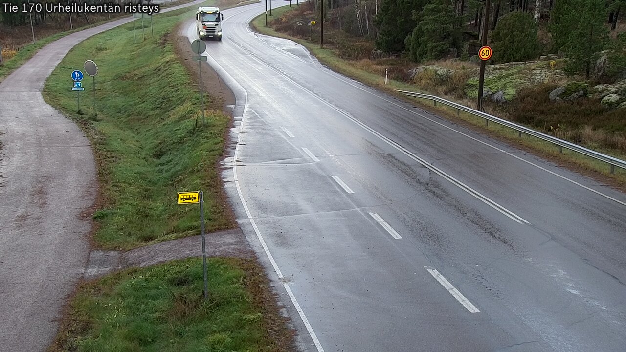 Kelikamerat Kuva Tie 170 Virolahti Urheilukentän risteys, Virolahti, Kymenlaakso