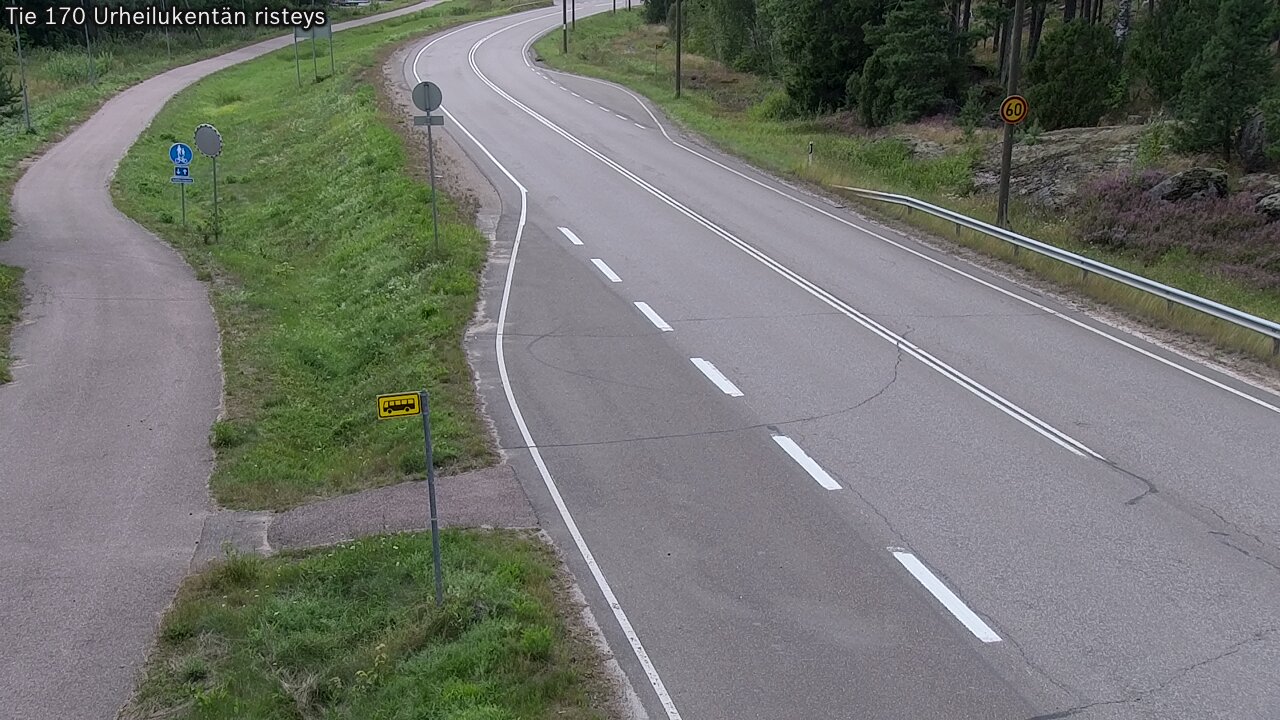 Kelikamerat Kuva Tie 170 Virolahti Urheilukentän risteys, Virolahti, Kymenlaakso