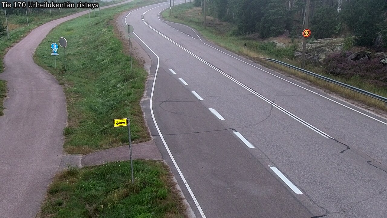 Weather Camera Image Road 170 Virolahti Sports field crossing, Virolahti, Kymenlaakso