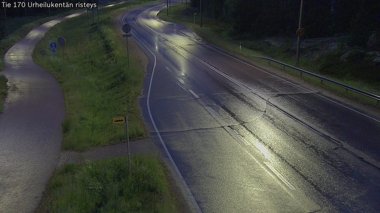 Kelikamerat Kuva Tie 170 Virolahti Urheilukentän risteys, Virolahti, Kymenlaakso