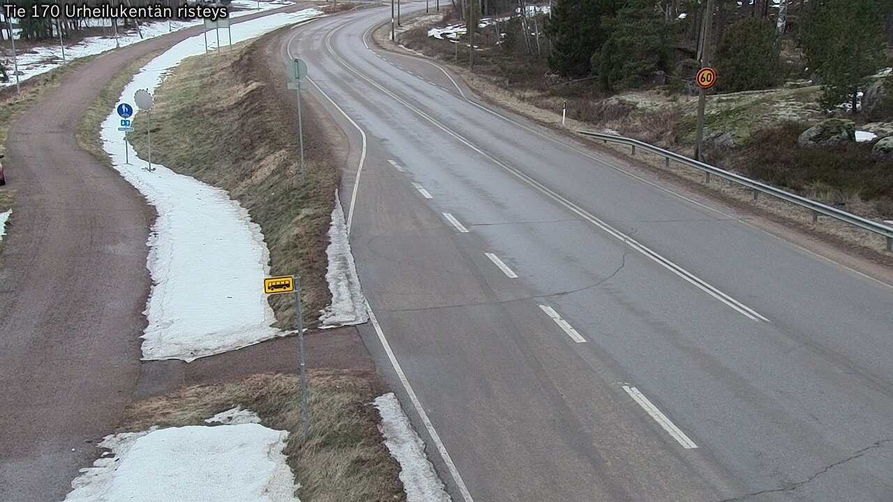 Kelikamerat Kuva Tie 170 Virolahti Urheilukentän risteys, Virolahti, Kymenlaakso