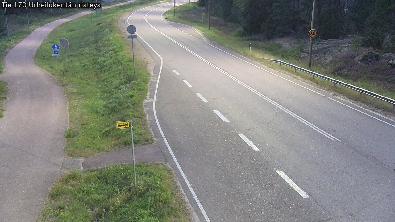 Kelikamerat Kuva Tie 170 Virolahti Urheilukentän risteys, Virolahti, Kymenlaakso