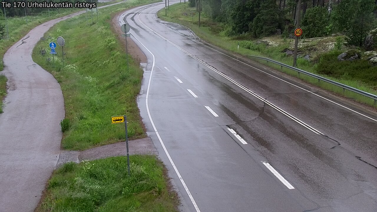 Kelikamerat Kuva Tie 170 Virolahti Urheilukentän risteys, Virolahti, Kymenlaakso
