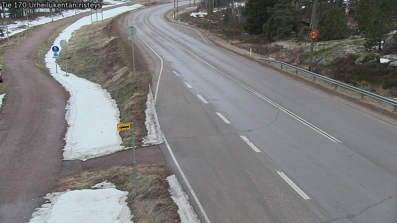 Kelikamerat Kuva Tie 170 Virolahti Urheilukentän risteys, Virolahti, Kymenlaakso