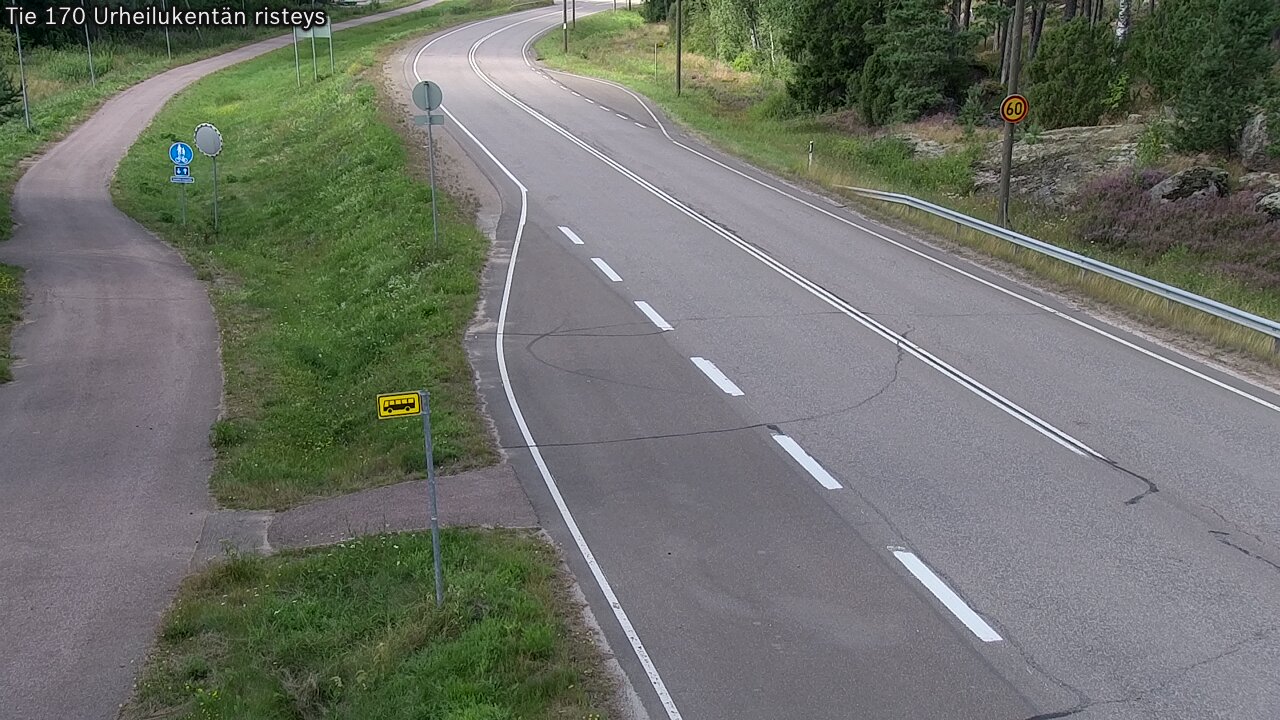 Kelikamerat Kuva Tie 170 Virolahti Urheilukentän risteys, Virolahti, Kymenlaakso