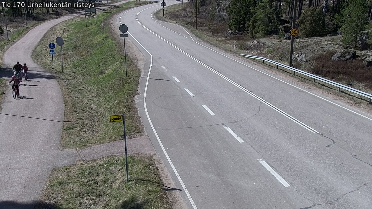 Weather Camera Image Väg 170 Vederlax Idrottsplatsen korsnin, Virolahti, Kymenlaakso