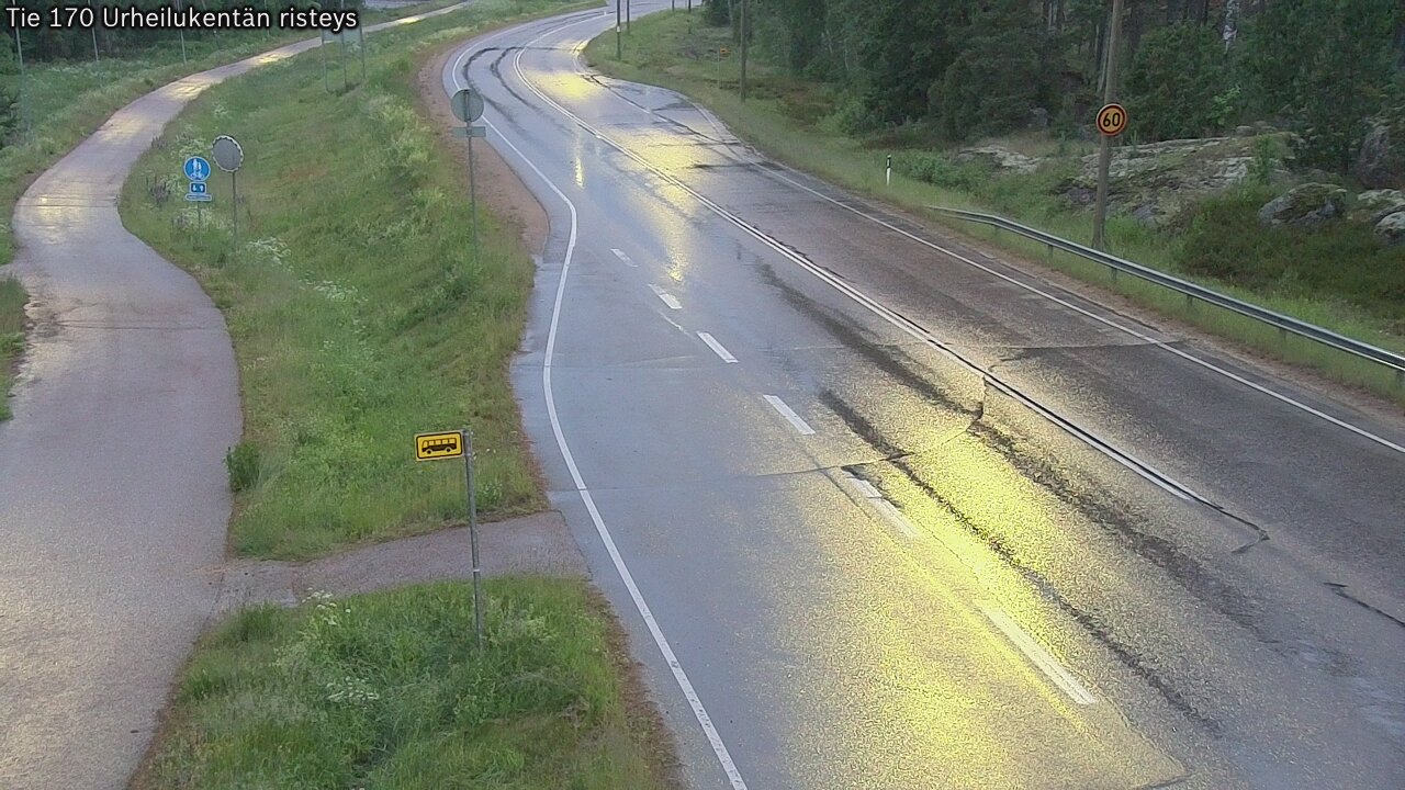 Kelikamerat Kuva Tie 170 Virolahti Urheilukentän risteys, Virolahti, Kymenlaakso