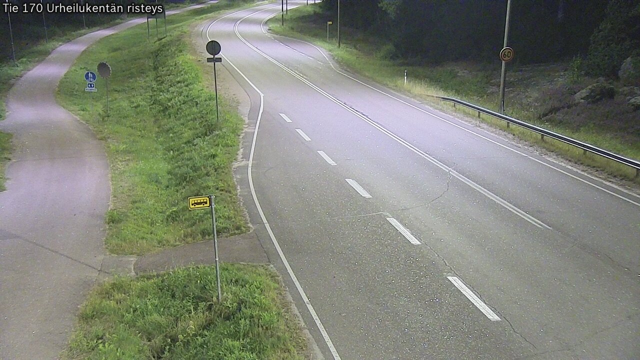 Kelikamerat Kuva Tie 170 Virolahti Urheilukentän risteys, Virolahti, Kymenlaakso