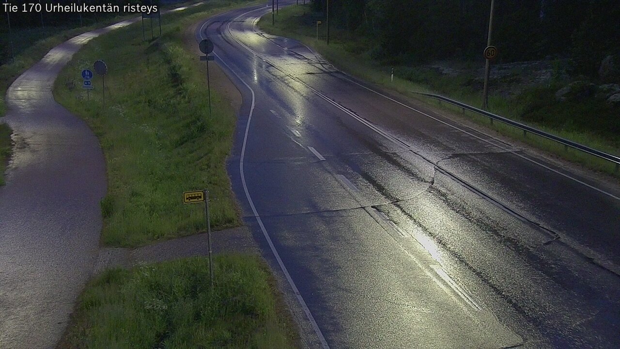Kelikamerat Kuva Tie 170 Virolahti Urheilukentän risteys, Virolahti, Kymenlaakso