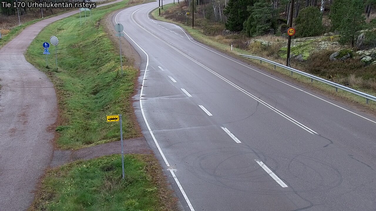 Kelikamerat Kuva Tie 170 Virolahti Urheilukentän risteys, Virolahti, Kymenlaakso