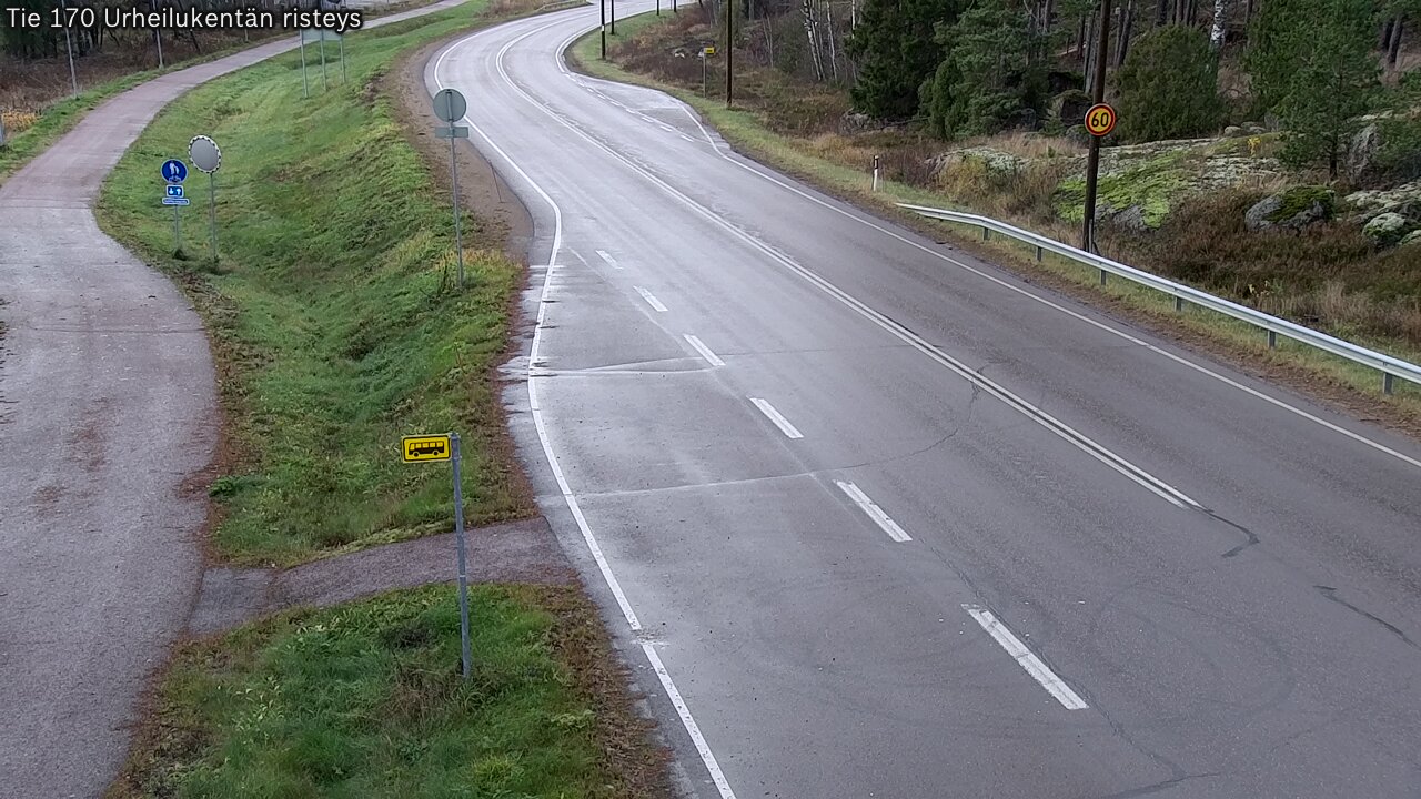 Kelikamerat Kuva Tie 170 Virolahti Urheilukentän risteys, Virolahti, Kymenlaakso