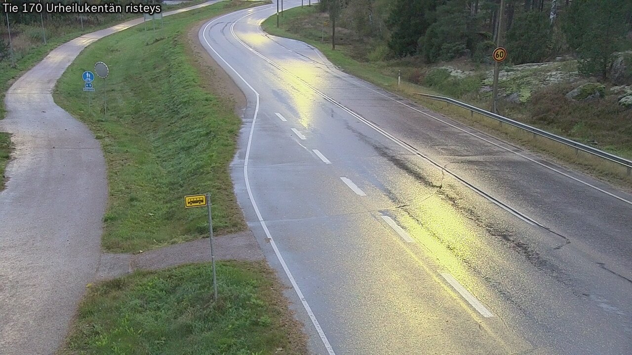 Kelikamerat Kuva Tie 170 Virolahti Urheilukentän risteys, Virolahti, Kymenlaakso