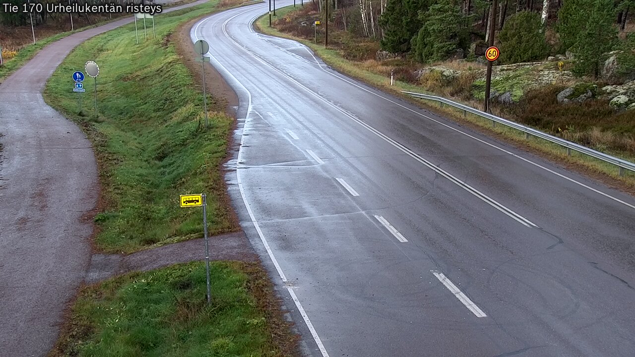 Kelikamerat Kuva Tie 170 Virolahti Urheilukentän risteys, Virolahti, Kymenlaakso