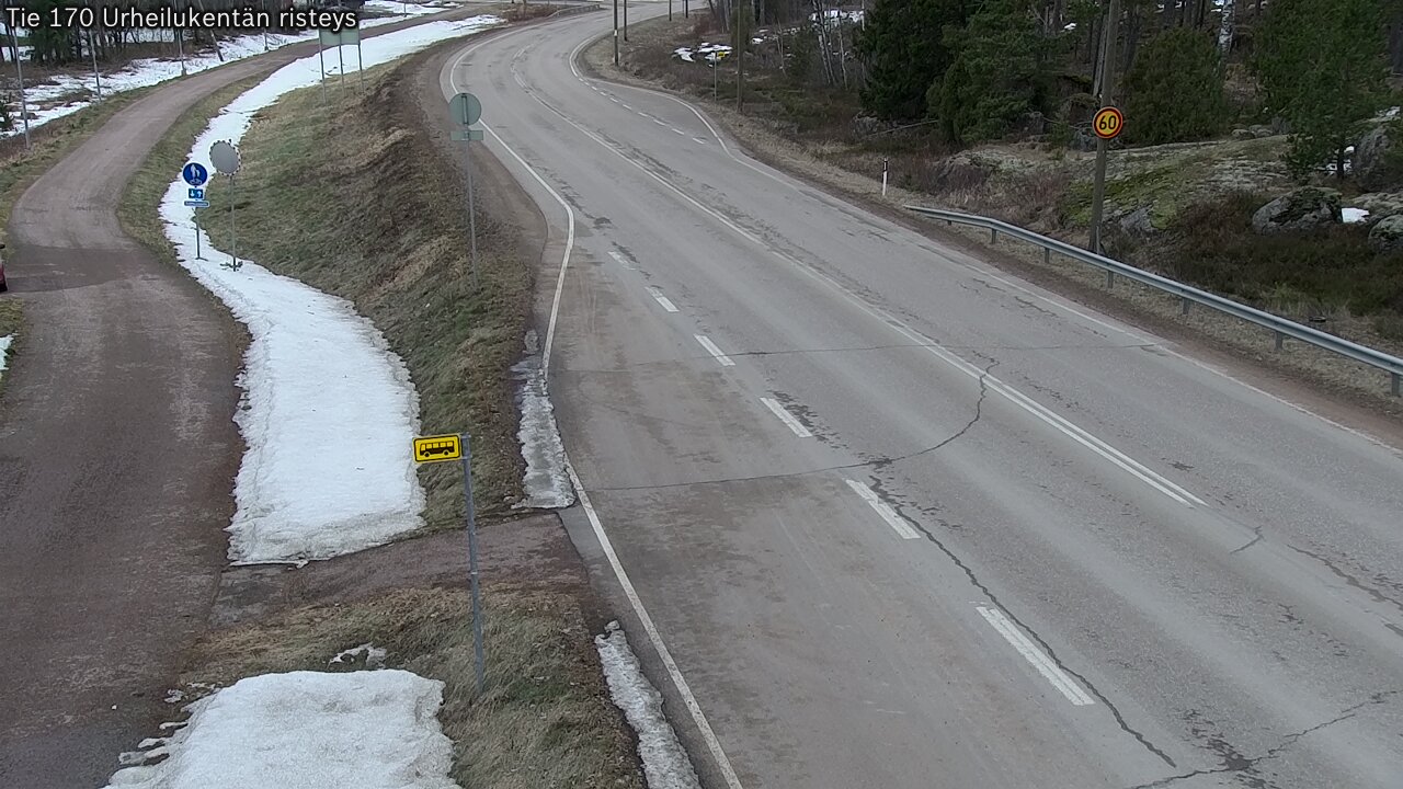 Weather Camera Image Road 170 Virolahti Sports field crossing, Virolahti, Kymenlaakso