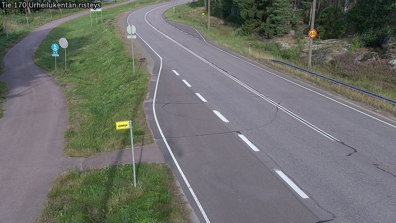 Kelikamerat Kuva Tie 170 Virolahti Urheilukentän risteys, Virolahti, Kymenlaakso
