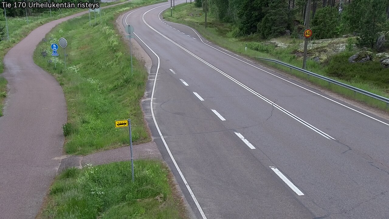 Kelikamerat Kuva Tie 170 Virolahti Urheilukentän risteys, Virolahti, Kymenlaakso